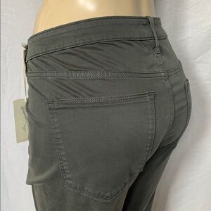 UNIVERSAL THREAD Pants Plus Size 24WR Dark Green Button Fly Skinny Leg NWT